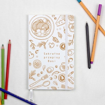 Блокнот Книга рецептов с названием Секретные рецепты
