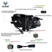 фото thumb №7, Лампа лампы передние full led vland комплект chevrolet camaro 2016-2018