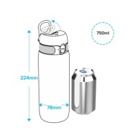 Оригинальная бутылка для воды ION8 без BPA, 750 мл