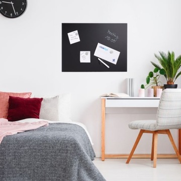 Relaxdays Магнитная доска из черного стекла 100х60см.