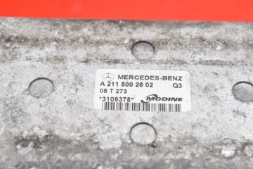 фото thumb №5, Радіаторів інтеркулер a2115002602 mercedes e-klasa w211 3.0 cdi 224 km