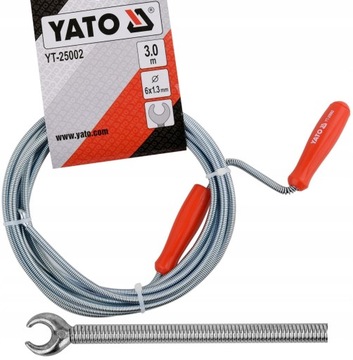 YATO SPIRALA PRZEPYCHANIA RUR KANALIZACJI 3Mx6MM