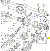 фото thumb №13, Набір - колесо зубчасте механізм. диференціал. ford transit 1985-1991 оригінальний номер 1477129