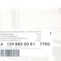 Mb sl r129 кронштейн номерного знака регистрационный бампера a12988500817700 Киев, фото thumb