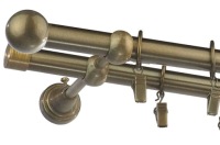 Карниз металлический, диаметр 19, двойной, 450 см.