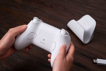 8Bitdo Ultimate Bluetooth-контроллер, белая панель + док-станция, розетка для ПК