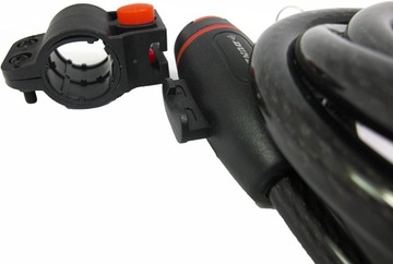 Замок велосипедный спиральный Dunlop с ключом 1,2х180