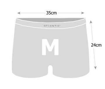 Atlantic Boxers, 3-пак 3BMH-007-SZM/SZM/GRF L