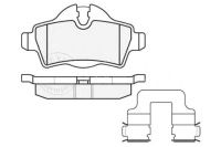 Тормозные колодки тормозные mini задний  clubman meyle Цена, фото thumb