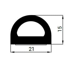 Uszczelka samoprzylepna SD-112 (21x15) DGP