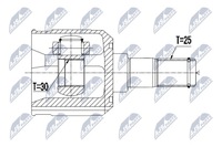фото thumb №2, Npw-hy-501 nty шарнир внутренний hyundai matrix 1
