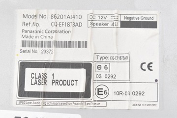фото thumb №6, Радио радиопроигрыватель cd mp3 wma rds 86201aj410 subaru legacy 5 v 09-13