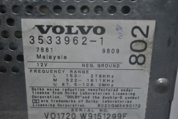 фото thumb №8, Радиопроигрыватель кассета volvo s70 3533962