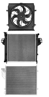 фото thumb №1, Комплект радіатор jeep liberty 2.4 2001-2008