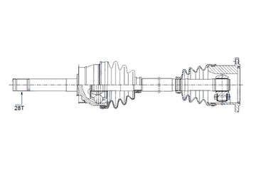 фото thumb №10, Nty піввісь привідна nissan terrano i 2.4i 2.7td 87-96 pick-up d21