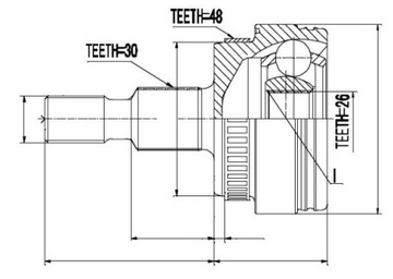 фото thumb №2, Npz-me-009 nty шарнир внешний