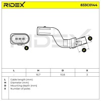 фото thumb №2, Датчик обертів вала ridex 833c0144