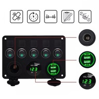 фото thumb №10, Панель переключателей 12-24v usb переключатели выключатель