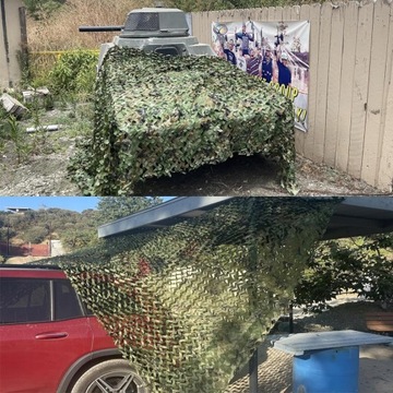 Сетка военная садовая камуфляжная двойная со шнурком 1,5х25м.