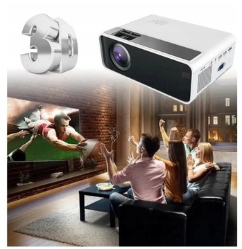 Inteligentny projektor ledowy HD 4k Wifi Bt
