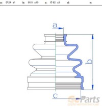 фото thumb №2, Защита шарнир приводного внутреннего toyota carina vi 2.0