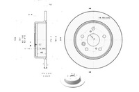 фото thumb №1, Brembo гальмівні диски гальмівні 2szt lexus rx 300 awd mcu