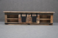 Вешалка для прихожей Деревянный настенный шкаф коричневый MANGO LOFT BGM24