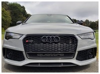 фото thumb №14, Решётка радиатора решётка радиатора audi a7 4g8 lift 14-17 образец rs7 plaster соты чёрный блеск