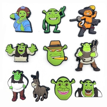 Przypinka Shrek do Crocs klapków butów telefonu torebki plecaka torby