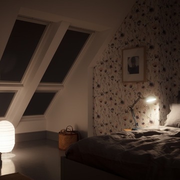 Крышная рулонная штора для окна Fakro Optilight 66x118 ALU