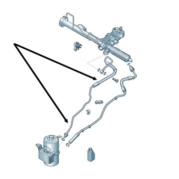 PRZEWÓD UKŁADU WSPOMAGANIA VOLKSWAGEN POLO 1.4 TDI 1.4 1.9 SDI