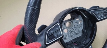 фото thumb №8, A6 c7 4g рестайлинг руль кожа кожаный sline лепестки a7 4g