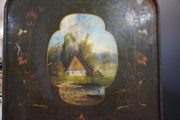 Кровать «Вечная», металлическая кровать с ручной росписью, Б. Ароновиц, Варшава