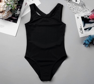 Premium Body Gimnastyczne Balet Taniec Czarne 146/152
