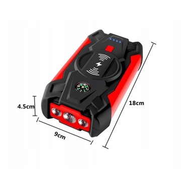 Мощный пусковой пусковой аккумулятор, набор фонариков Powerbank 12 В, 20000 мАч