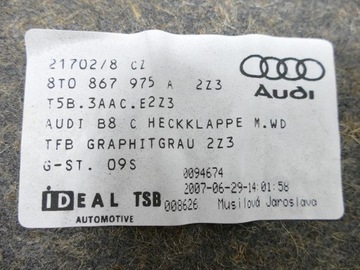 фото thumb №8, Audi s5 8t a5 rs5 оббивка кришки багажника купе