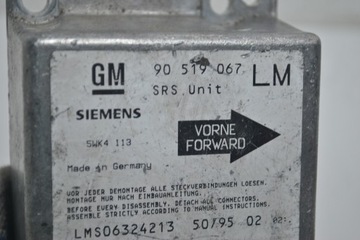 фото thumb №3, Датчик подушка безпеки модуль opel astra f i 90519067