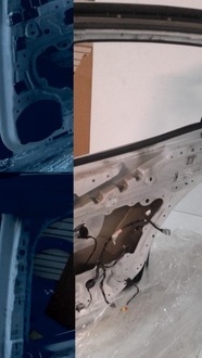 фото thumb №3, Tesla x двері задні праві білий перлина