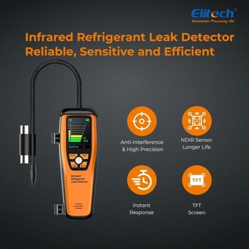 Elitech ILD-200 wykrywacz wycieku gazu chłodniczego L794