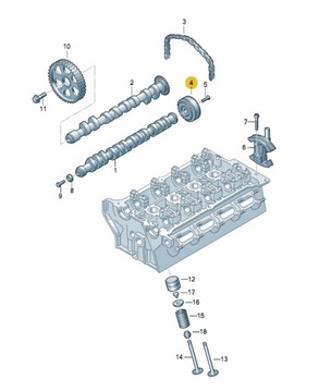 фото thumb №1, Оригінал новий audi vw 2.0 alt колесо faz розподільний вал варіатор фазатор 06b109088d
