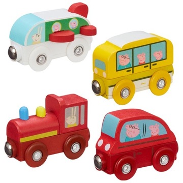ŚWINKA PEPPA Drewniany Mini Pojazd Samolot