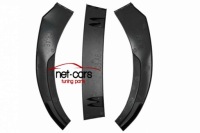 фото thumb №10, Спойлер накладка бампер audi a6 c8 18- s line s6 чорний блиск black