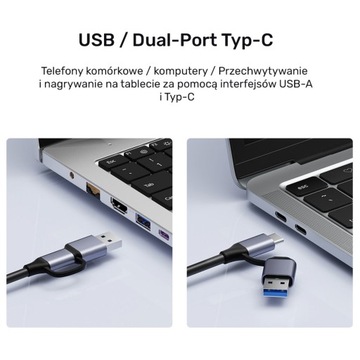 Видеограббер Unitek USB-C/A, 4K HDMI 1.4b V1167A