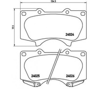 фото thumb №1, Brembo гальмівні колодки гальмівні lexus gx