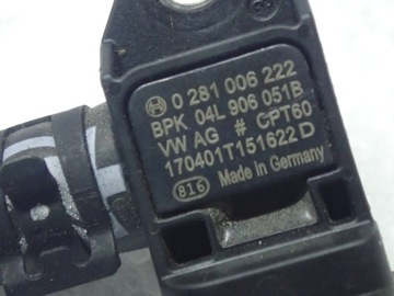 фото thumb №6, ^^ vw sharan 2,0 tdi датчик давления выхлопных газов 0281006222 04l906051b