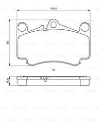 фото thumb №15, Bosch тормозные колодки тормозной. porsche 911 997 04-
