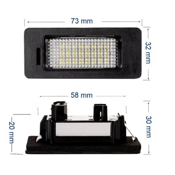 фото thumb №16, Лампочки led підсвітка номерного знака реєстраційний bmw x1 x3 x5 - передній. washi