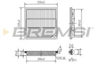 фото thumb №1, Фильтр воздуха fiat freemont 11- fa0593 brs