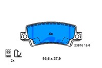 фото thumb №1, Ate тормозные колодки тормозные toyota задняя corolla 1,4-2,0 d-