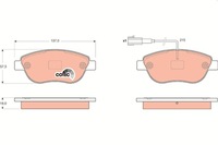 фото thumb №12, Тормозные колодки тормозные перед fiat bravo ii 07-